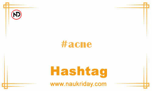 ACNE Hashtag for Facebook