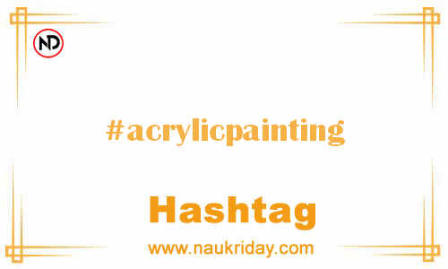 ACRYLICPAINTING Hashtag for Facebook