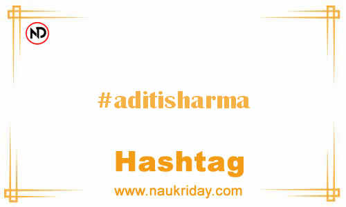 ADITISHARMA Hashtag for Facebook