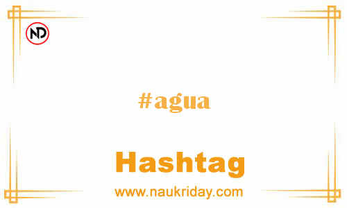 AGUA Hashtag for Facebook