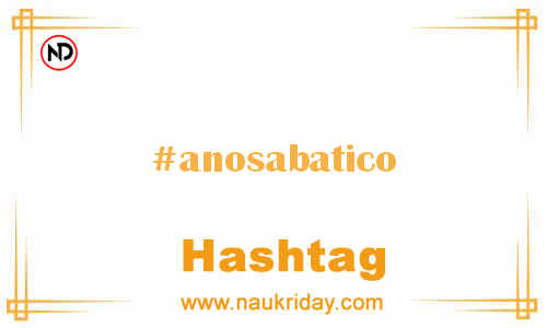 ANOSABATICO Hashtag for Facebook