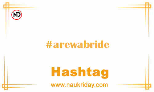 AREWABRIDE Hashtag for Facebook