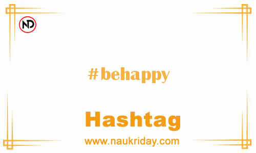 BEHAPPY Hashtag for Facebook