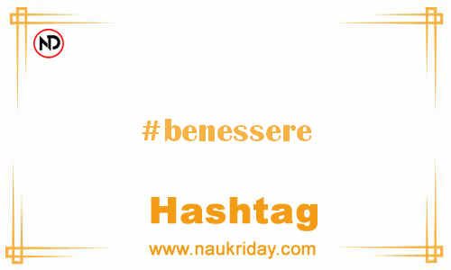 BENESSERE Hashtag for Facebook