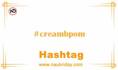 CREAMBPOM Hashtag for Facebook