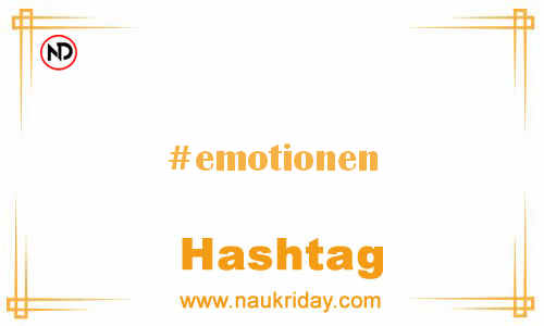 EMOTIONEN Hashtag for Facebook