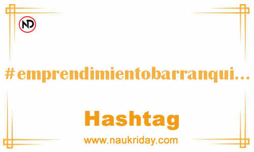 EMPRENDIMIENTOBARRANQUILLA Hashtag for Facebook