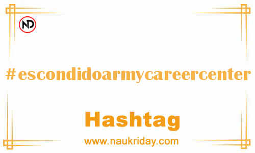 ESCONDIDOARMYCAREERCENTER Hashtag for Facebook