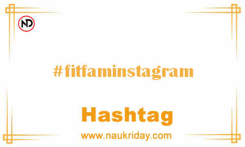 FITFAMINSTAGRAM Hashtag for Facebook