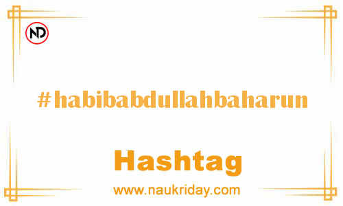 HABIBABDULLAHBAHARUN Hashtag for Facebook