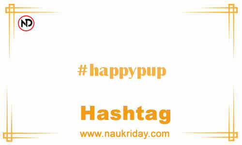 HAPPYPUP Hashtag for Facebook