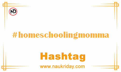 HOMESCHOOLINGMOMMA Hashtag for Facebook