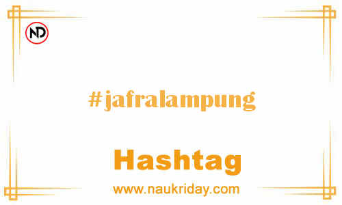 JAFRALAMPUNG Hashtag for Facebook