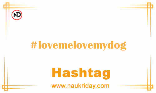 LOVEMELOVEMYDOG Hashtag for Facebook