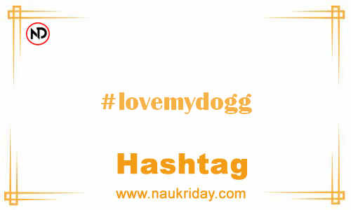 LOVEMYDOGG Hashtag for Facebook