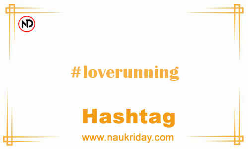 LOVERUNNING Hashtag for Facebook