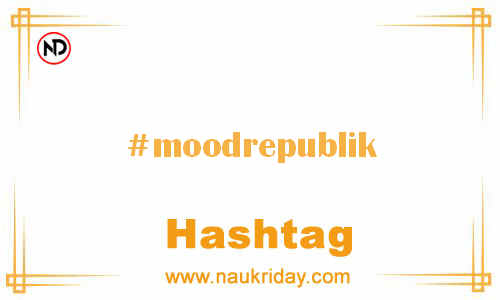 MOODREPUBLIK Hashtag for Facebook