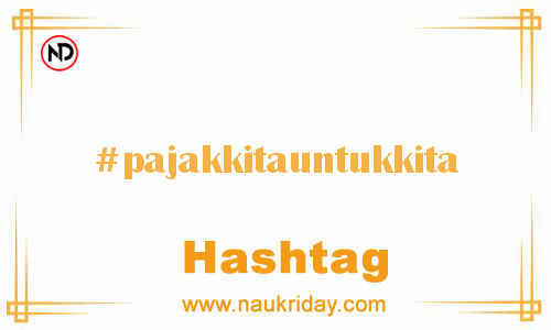 PAJAKKITAUNTUKKITA Hashtag for Facebook