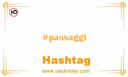 PASSAGGI Hashtag for Facebook