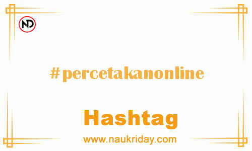 PERCETAKANONLINE Hashtag for Facebook