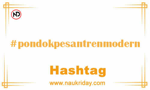 PONDOKPESANTRENMODERN Hashtag for Facebook