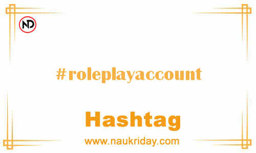 ROLEPLAYACCOUNT Hashtag for Facebook