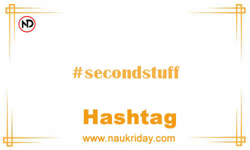 SECONDSTUFF Hashtag for Facebook