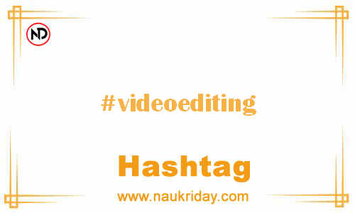 VIDEOEDITING Hashtag for Facebook