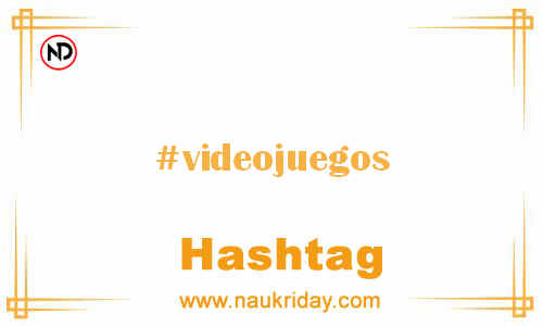 VIDEOJUEGOS Hashtag for Facebook