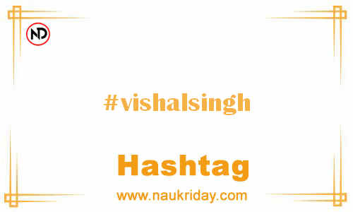 VISHALSINGH Hashtag for Facebook