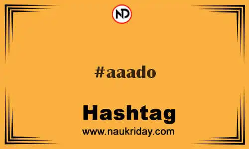 AAADO Hashtag for Twitter