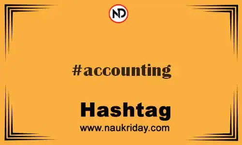 ACCOUNTING Hashtag for Twitter