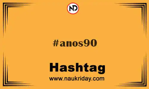 ANOS90 Hashtag for Twitter