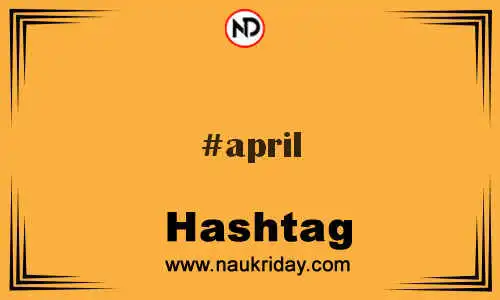 APRIL Hashtag for Twitter