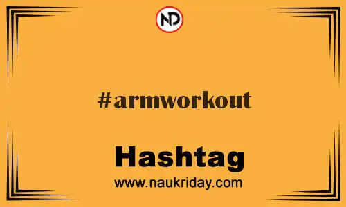 ARMWORKOUT Hashtag for Twitter