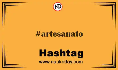 ARTESANATO Hashtag for Twitter