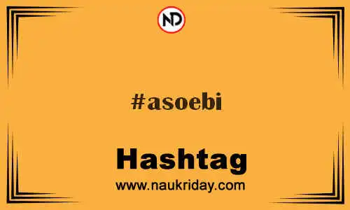 ASOEBI Hashtag for Twitter