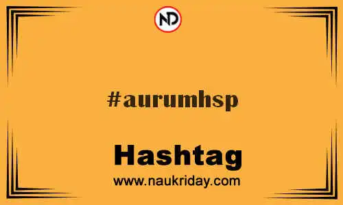 AURUMHSP Hashtag for Twitter