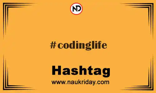 CODINGLIFE Hashtag for Twitter