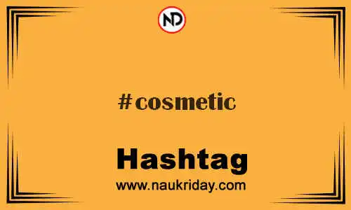 COSMETIC Hashtag for Twitter