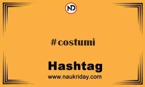 COSTUMI Hashtag for Twitter