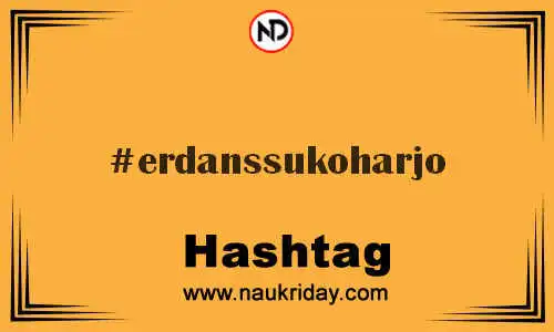 ERDANSSUKOHARJO Hashtag for Twitter