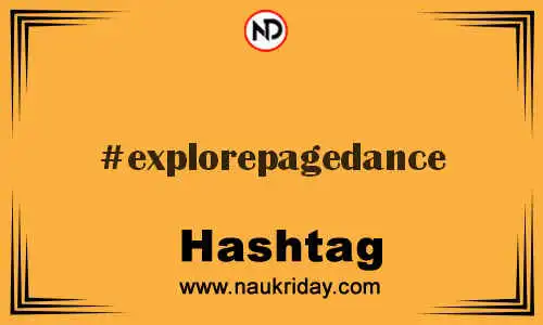 EXPLOREPAGEDANCE Hashtag for Twitter