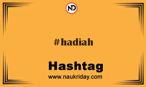 HADIAH Hashtag for Twitter