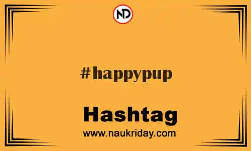 HAPPYPUP Hashtag for Twitter