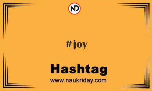 JOY Hashtag for Twitter