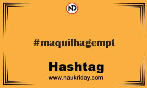 MAQUILHAGEMPT Hashtag for Twitter