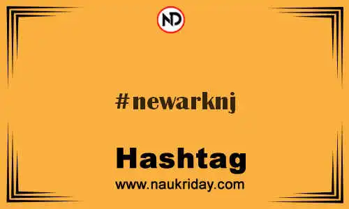 NEWARKNJ Hashtag for Twitter