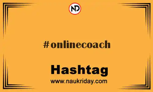 ONLINECOACH Hashtag for Twitter