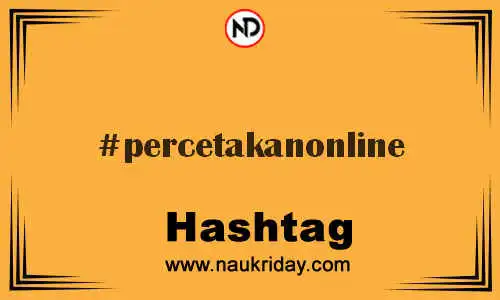 PERCETAKANONLINE Hashtag for Twitter